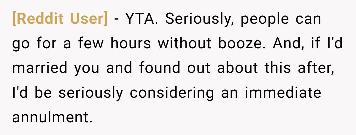 Bride Secretly Sells Alcohol At Dry Wedding To Offset Costs