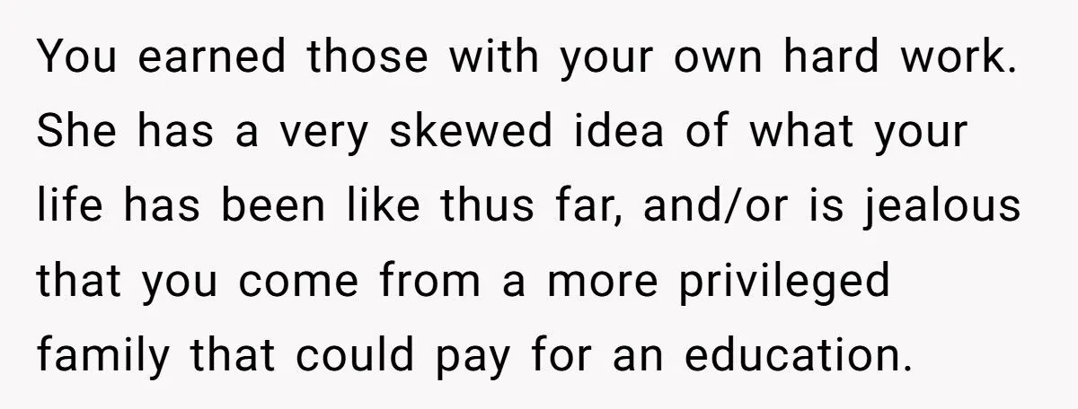 Woman Claps Back At Friend’s Jealous Jab Over Graduation Celebration