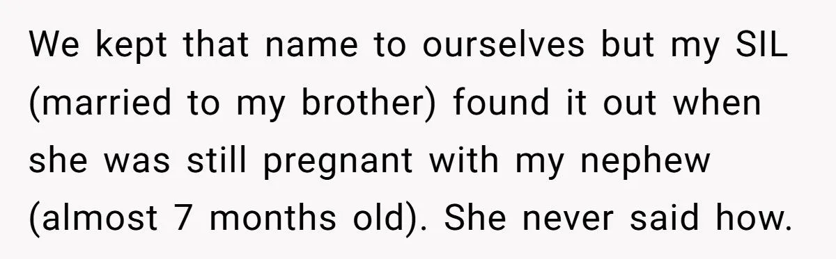 Brother’s Wife Stole Their Baby Name - So Parents Secretly Swapped It and Left Her Furious