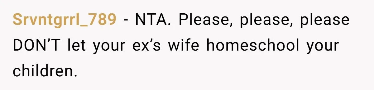 When An Ex’s Wife Pushes To Homeschool, This Mom Says “No Way!”