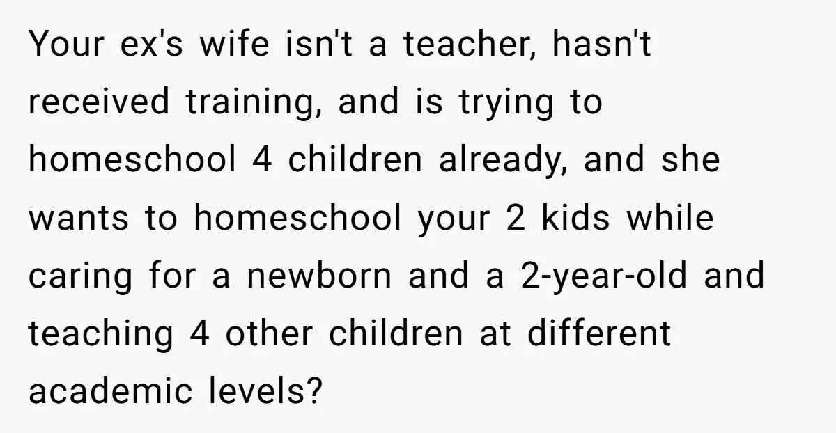 When An Ex’s Wife Pushes To Homeschool, This Mom Says “No Way!”