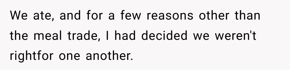 A Man Uses Free Meal Trade on First Date, Then Demands Cash When She Says No Spark