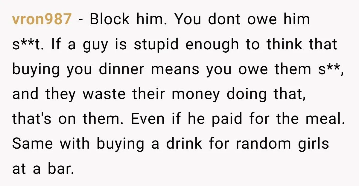 A Man Uses Free Meal Trade on First Date, Then Demands Cash When She Says No Spark