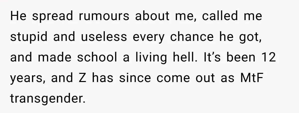 She Faced Her Childhood Bully’s Apology, but It Spiraled into a Transgender Tangle