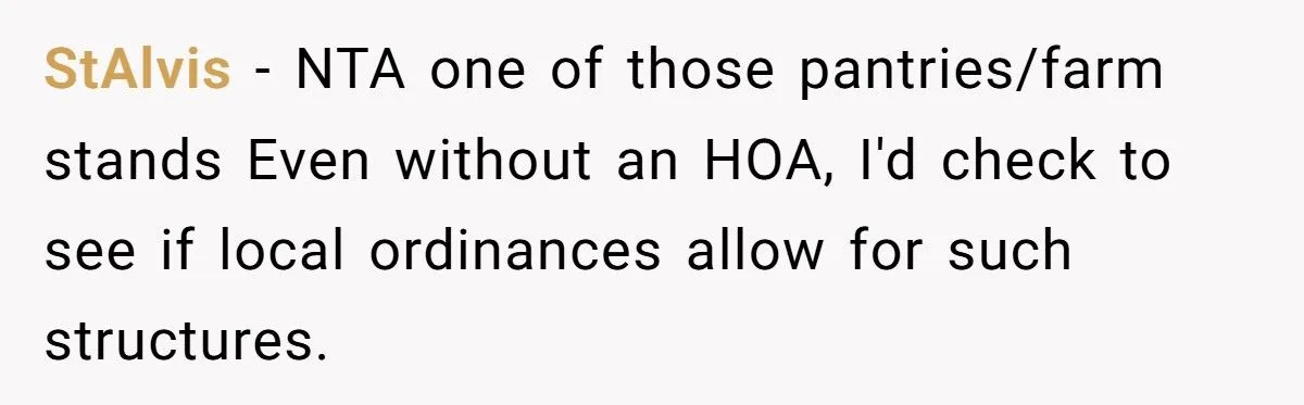 Homeowner Asks Neighbor to Move “Community Farm Stand” After Thieves Raid Their Garden