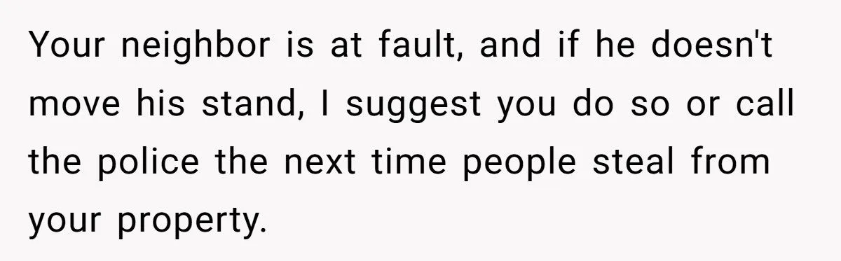 Homeowner Asks Neighbor to Move “Community Farm Stand” After Thieves Raid Their Garden