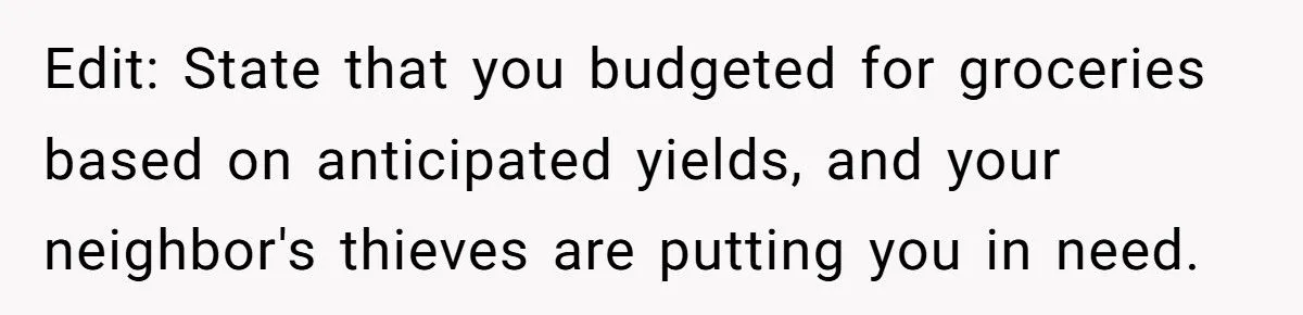 Homeowner Asks Neighbor to Move “Community Farm Stand” After Thieves Raid Their Garden