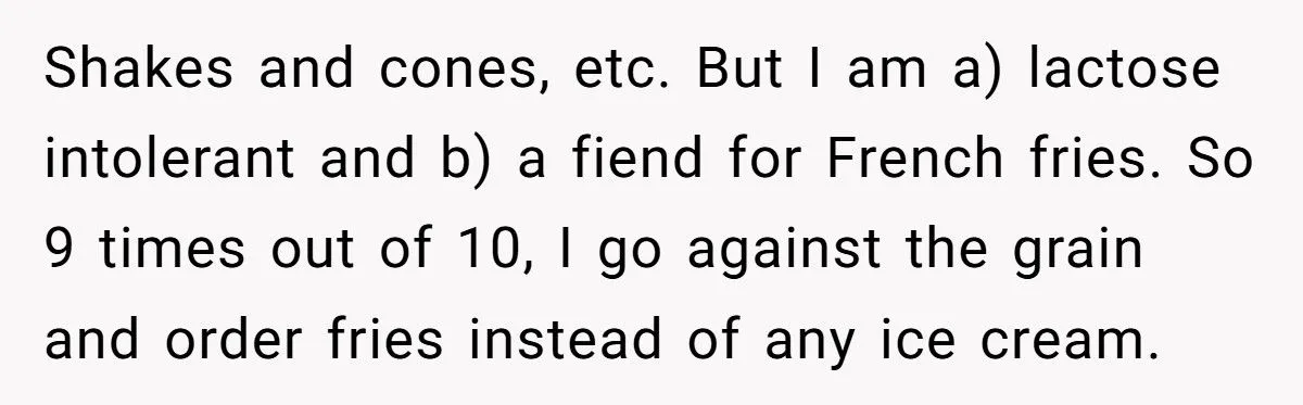 Lactose-Intolerant Fry Fan Faces Family Flak For Slowing Drive-In Trips