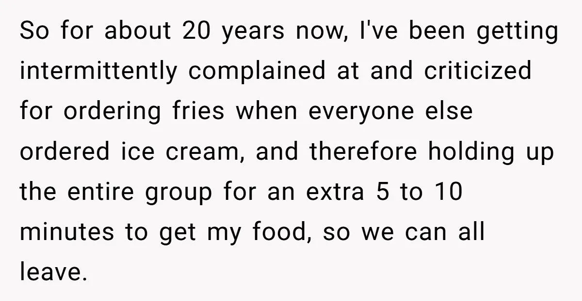 Lactose-Intolerant Fry Fan Faces Family Flak For Slowing Drive-In Trips