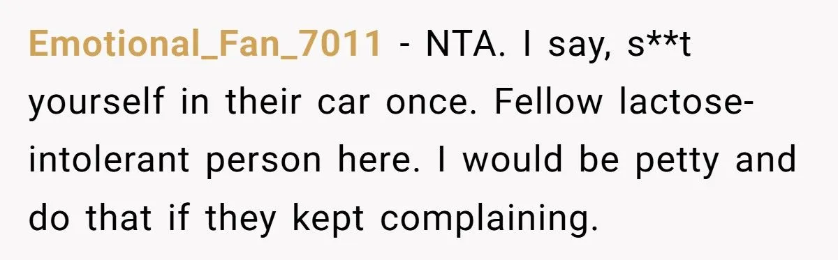 Lactose-Intolerant Fry Fan Faces Family Flak For Slowing Drive-In Trips