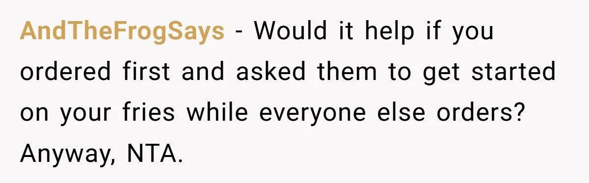 Lactose-Intolerant Fry Fan Faces Family Flak For Slowing Drive-In Trips