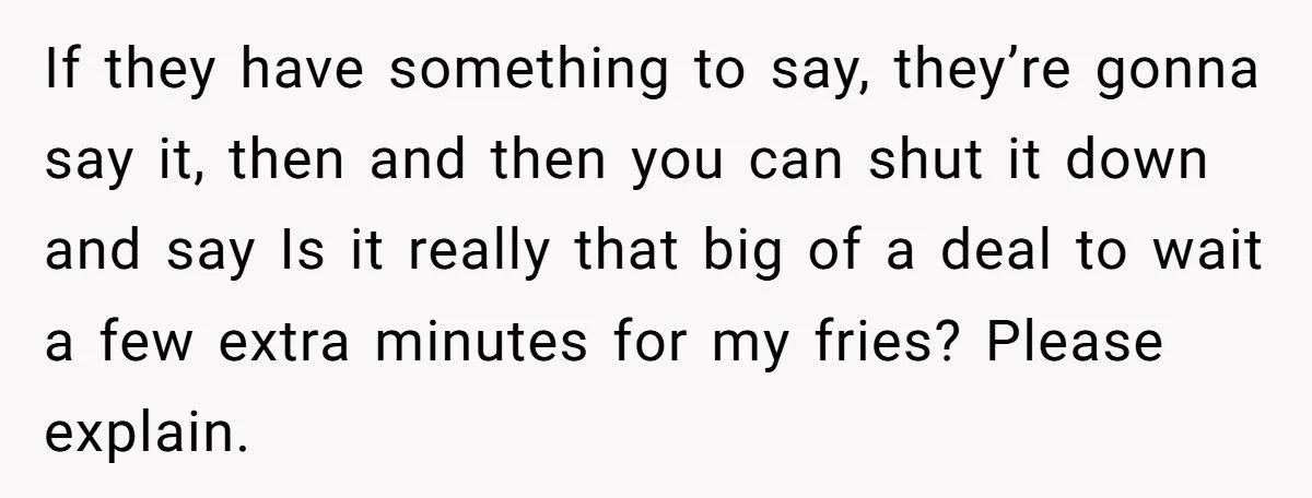 Lactose-Intolerant Fry Fan Faces Family Flak For Slowing Drive-In Trips