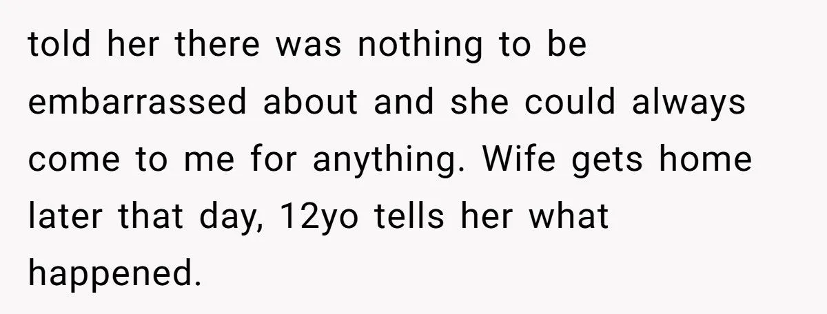 He Blocked His Wife from Forcing Their 12-Year-Old Into a Period Party She Desperately Tried to Avoid