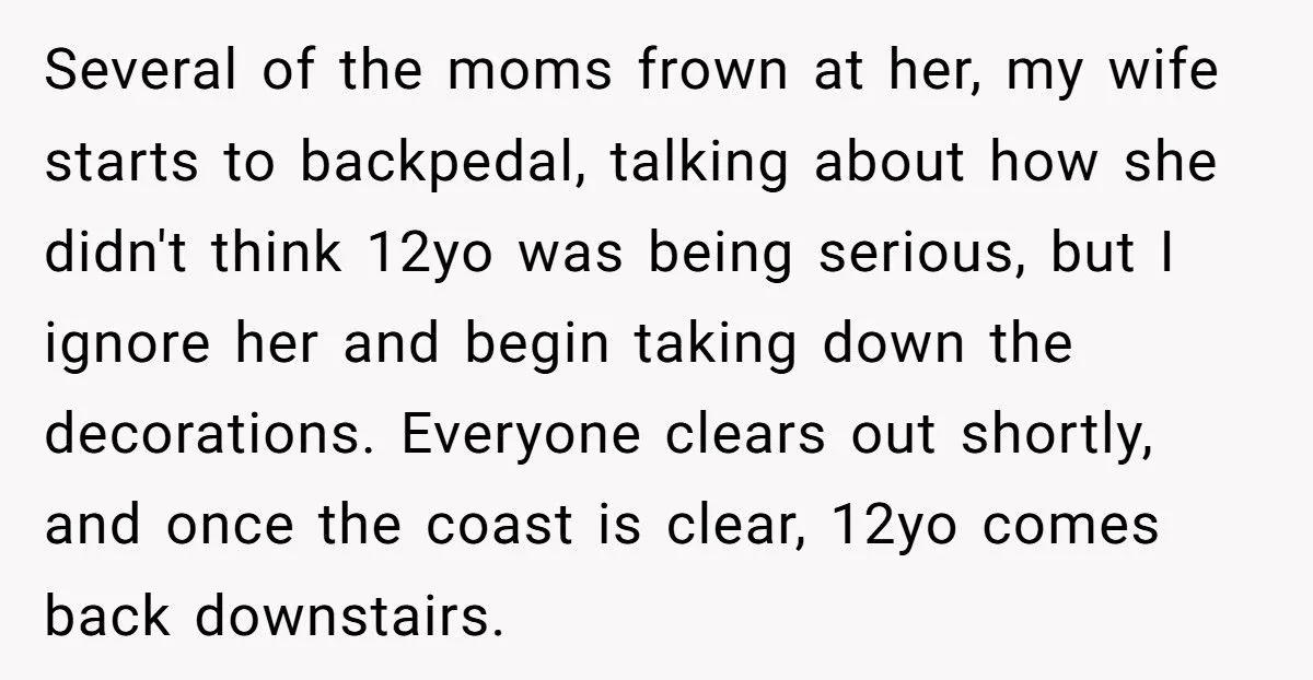 He Blocked His Wife from Forcing Their 12-Year-Old Into a Period Party She Desperately Tried to Avoid