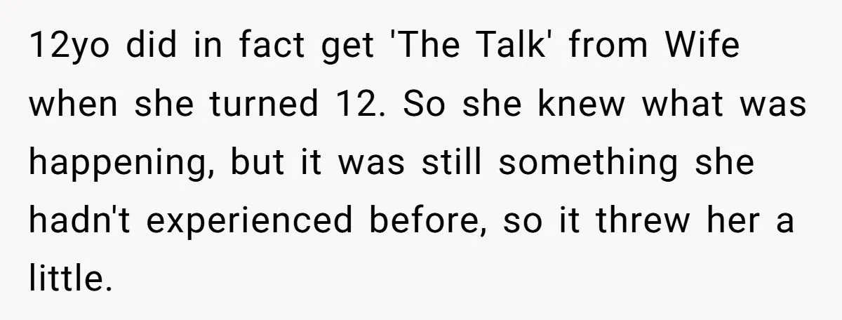 He Blocked His Wife from Forcing Their 12-Year-Old Into a Period Party She Desperately Tried to Avoid