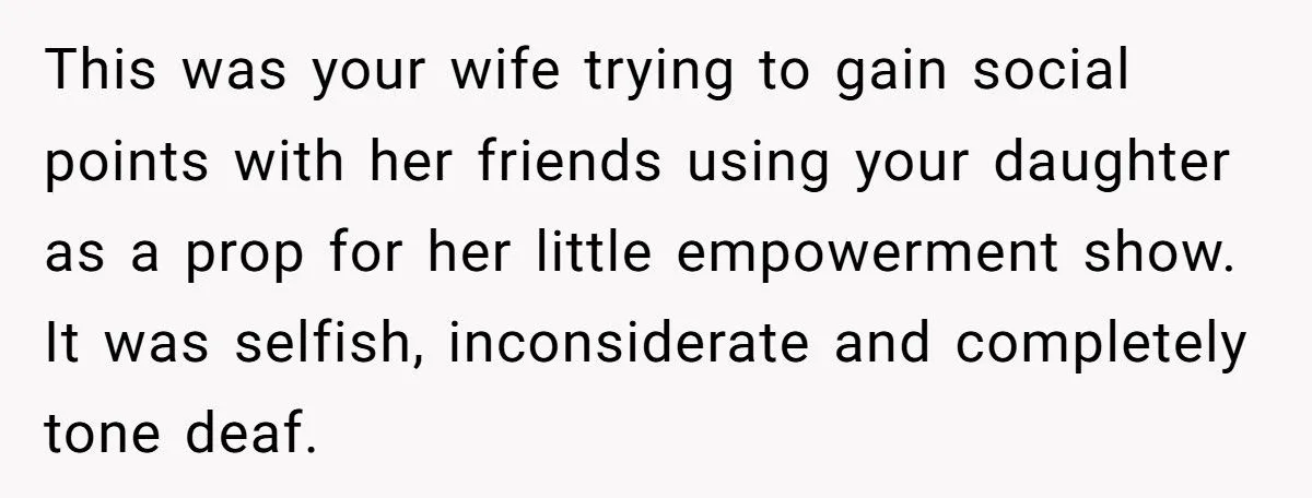 He Blocked His Wife from Forcing Their 12-Year-Old Into a Period Party She Desperately Tried to Avoid