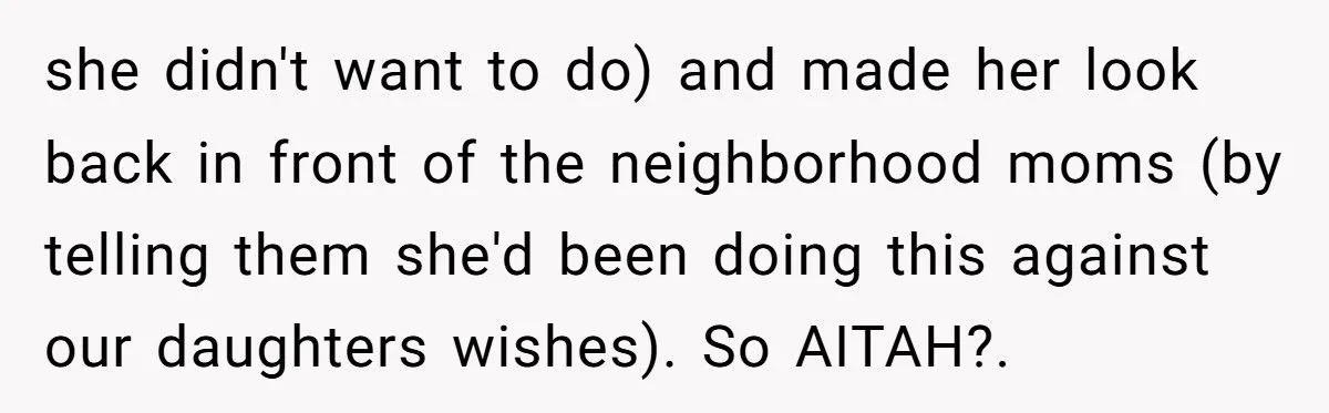 He Blocked His Wife from Forcing Their 12-Year-Old Into a Period Party She Desperately Tried to Avoid