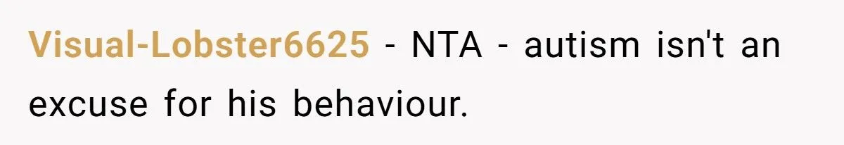 She Refused to Protect Her Autistic Brother from the Consequences of His Bullying