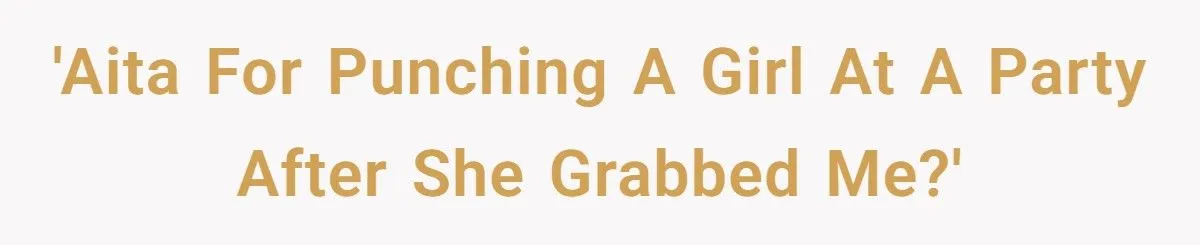 Gender Debate Erupts After Guy Punches Girl for Grabbing Him at Party