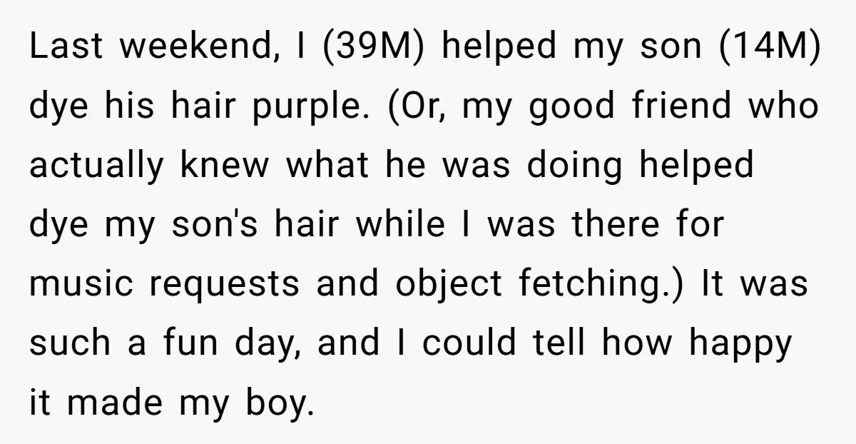 Father Sparks Fight After Dyeing Son’s Hair Without Wife, Says She’s Too Absent