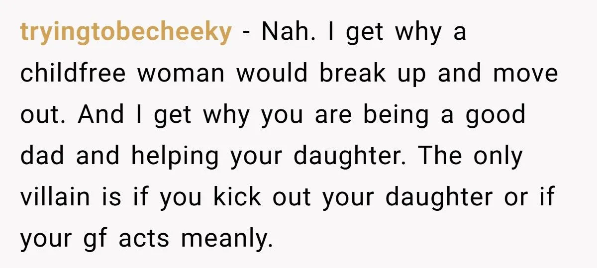 Father Lets Pregnant Daughter Move In Despite Girlfriend’s Ultimatum