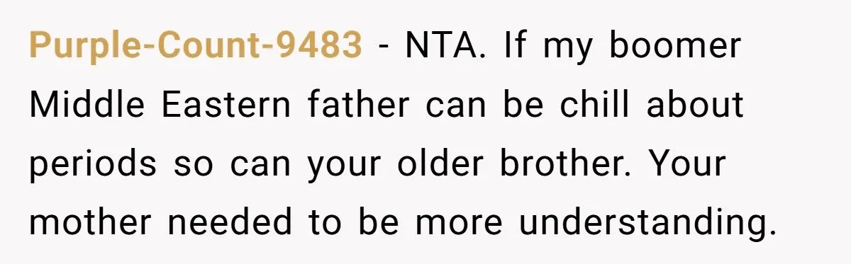 This Man Called His Mom a “Dinosaur” After She Shamed His Brother for Carrying Pads for His Daughters - Was He Wrong?