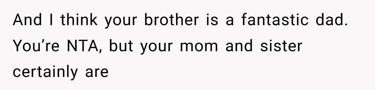 This Man Called His Mom a “Dinosaur” After She Shamed His Brother for Carrying Pads for His Daughters - Was He Wrong? This Man Called His Mom a “Dinosaur” After She Shamed His Brother for Carrying Pads for His Daughters - Was He Wrong?