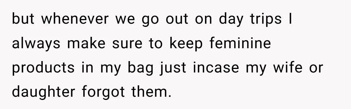 This Man Called His Mom a “Dinosaur” After She Shamed His Brother for Carrying Pads for His Daughters - Was He Wrong?