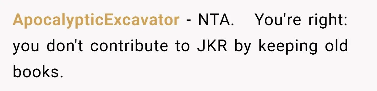 She Wouldn’t Trash Her Harry Potter Books, and Now Her Marriage Is on Shaky Ground