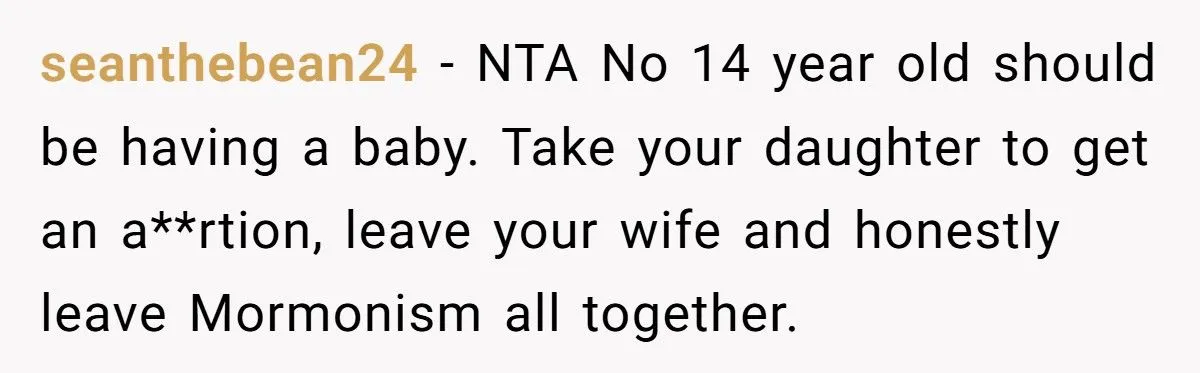 Father Divorces Wife After She Refuses to Let Their 14-Year-Old Daughter Terminate Pregnancy