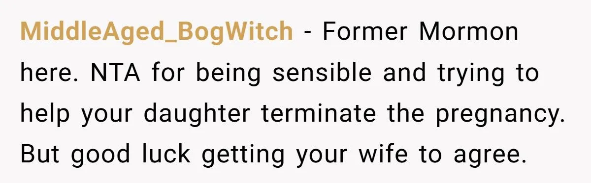 Father Divorces Wife After She Refuses to Let Their 14-Year-Old Daughter Terminate Pregnancy