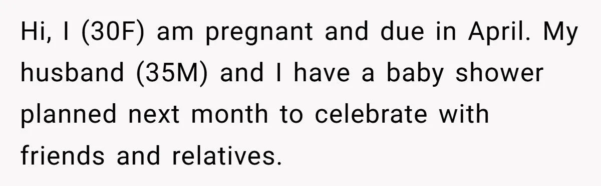 Pregnant Woman Excludes Husband’s Coworker From Baby Shower Over Spotlight Fears
