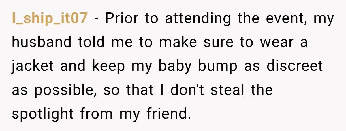 Pregnant Woman Excludes Husband’s Coworker From Baby Shower Over Spotlight Fears