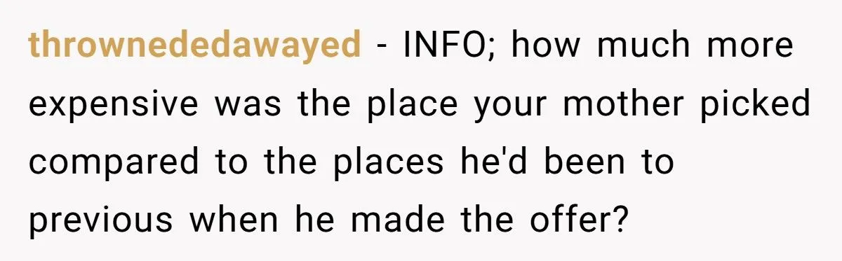 Sister’s Boyfriend Offended After Mom Picks Fancy Restaurant Without Checking His Budget