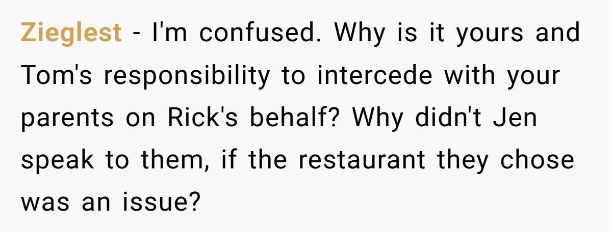 Sister’s Boyfriend Offended After Mom Picks Fancy Restaurant Without Checking His Budget