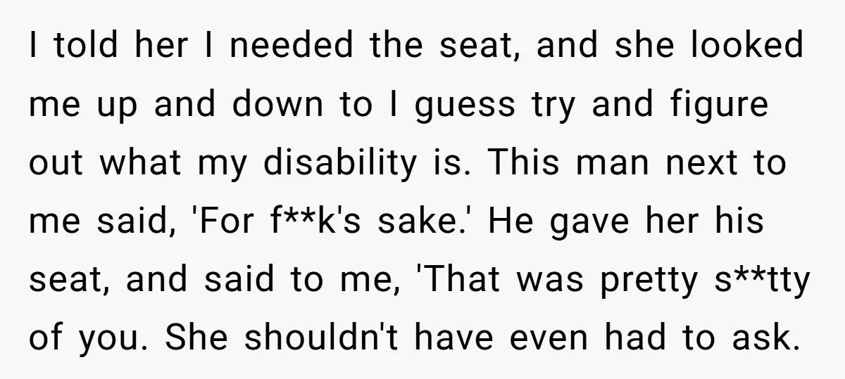 A NYC Commuter Faces a Bus Seat Showdown Over an Invisible Disability