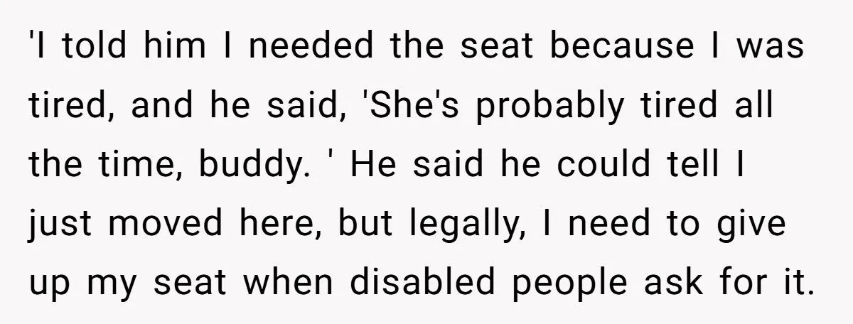 A NYC Commuter Faces a Bus Seat Showdown Over an Invisible Disability