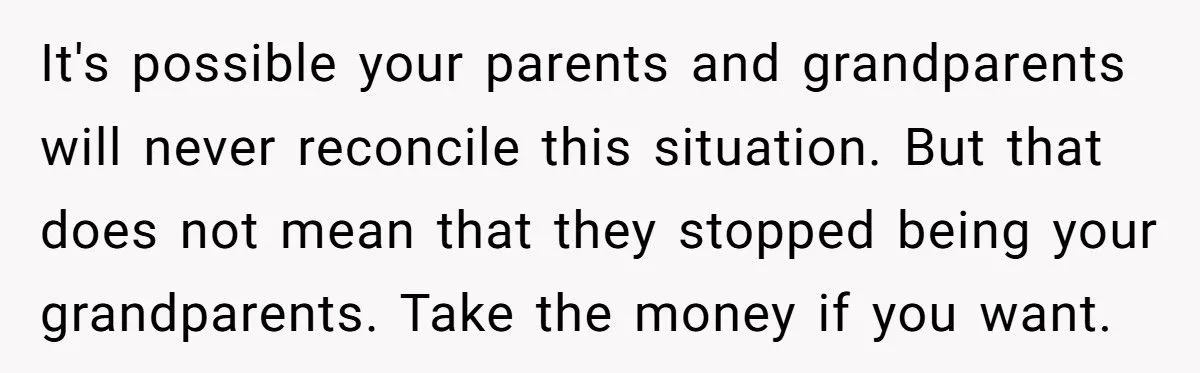She Took Her Grandparents’ College Fund and Agreed They Don’t Consider Her Half-Sister a Grandkid