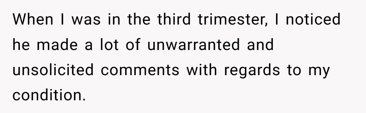 Woman Puts Her FIL in His Place After He Comments on Her Postpartum Weight