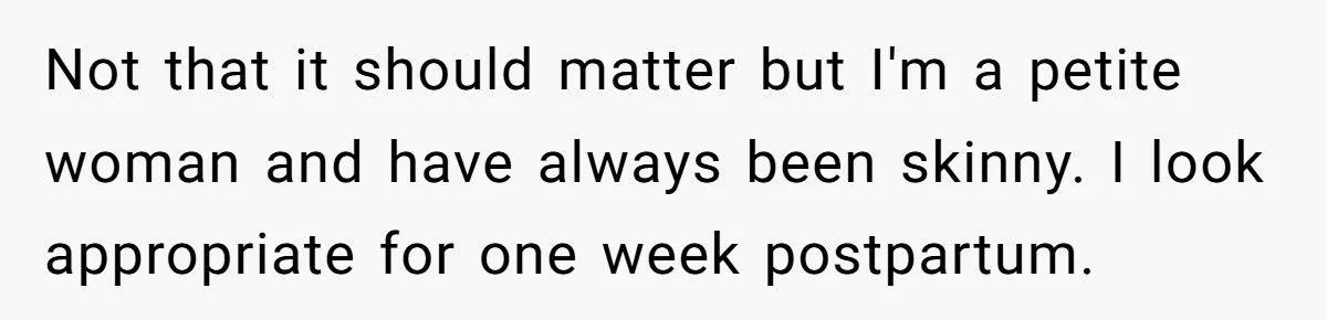 Woman Puts Her FIL in His Place After He Comments on Her Postpartum Weight