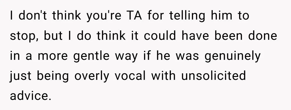 Woman Puts Her FIL in His Place After He Comments on Her Postpartum Weight