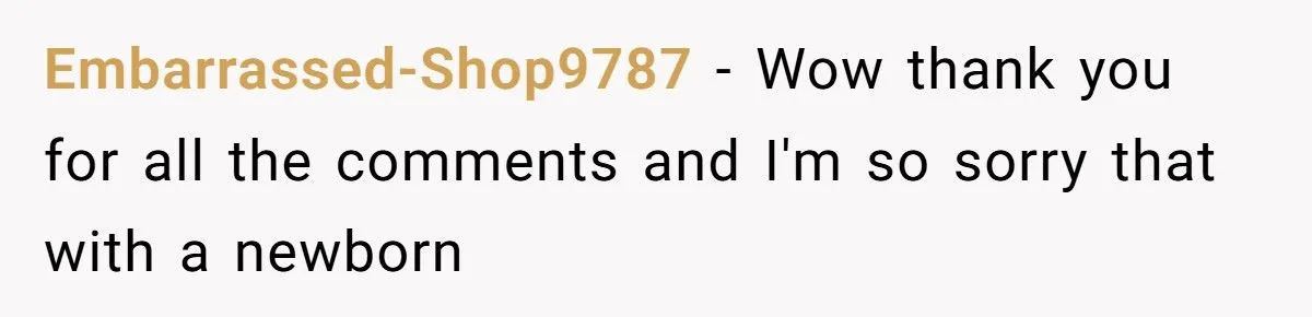 Woman Puts Her FIL in His Place After He Comments on Her Postpartum Weight