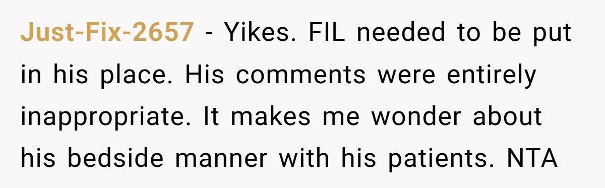 Woman Puts Her FIL in His Place After He Comments on Her Postpartum Weight