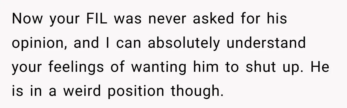 Woman Puts Her FIL in His Place After He Comments on Her Postpartum Weight