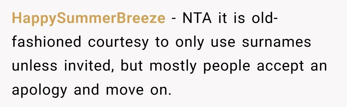Business Owner Shocked By Customer’s Icy Reaction To First-Name Use