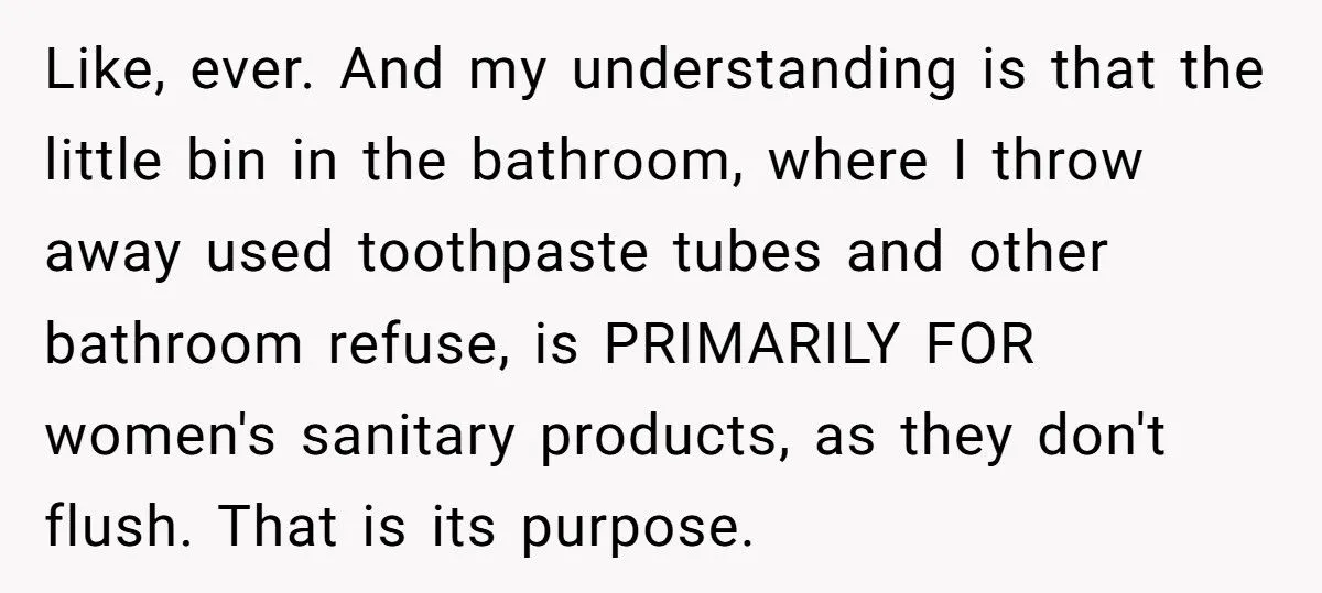 Cousin’s Girlfriend Flipped Out Over A Period Pad In The Trash: What Would You Do?