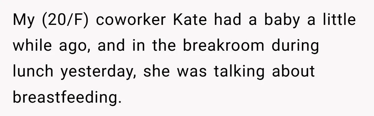 A Coworker’s Breastmilk Question Sparks Breakroom Tension