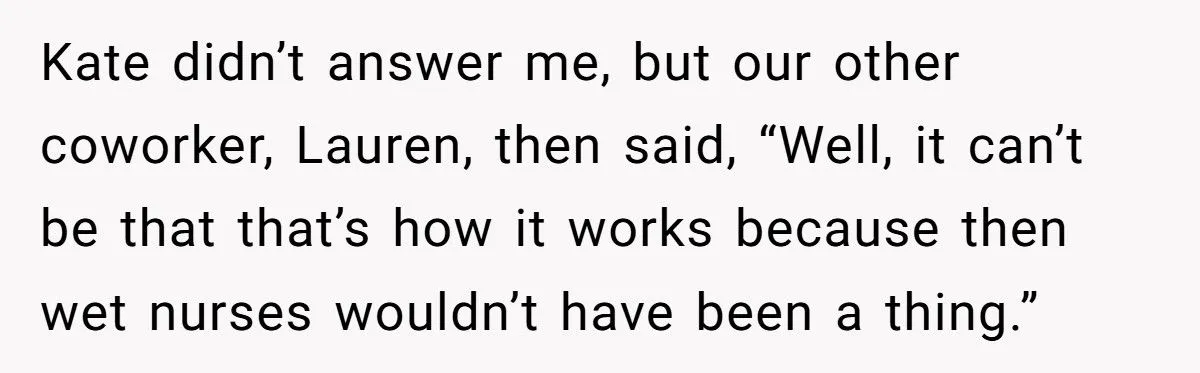 A Coworker’s Breastmilk Question Sparks Breakroom Tension