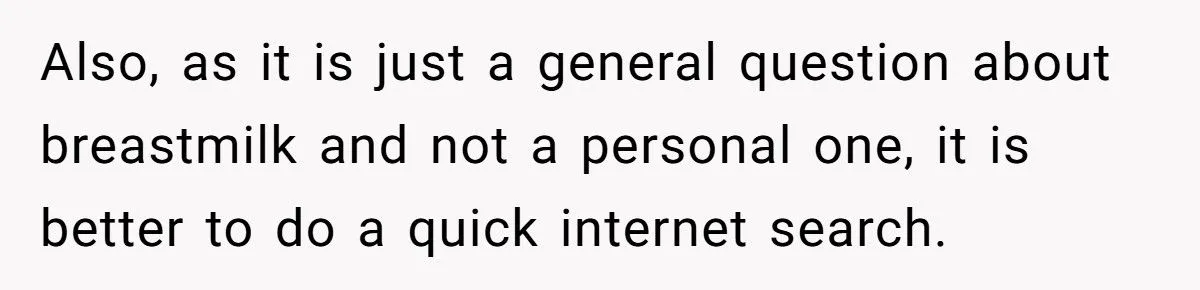 A Coworker’s Breastmilk Question Sparks Breakroom Tension