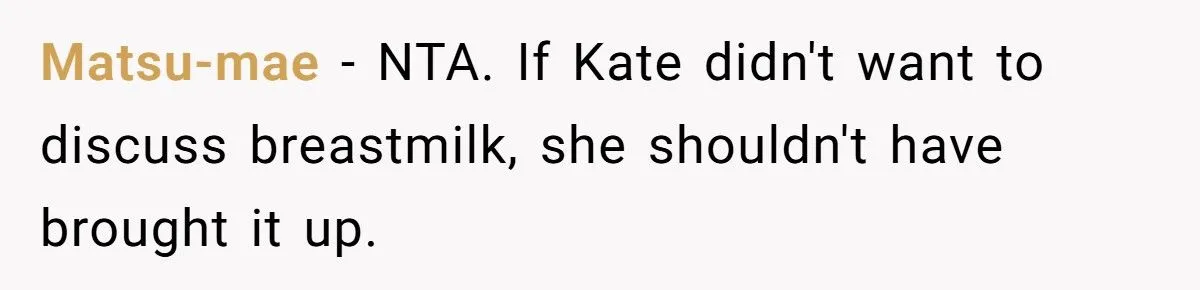 A Coworker’s Breastmilk Question Sparks Breakroom Tension